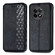 OnePlus Ace 2 Cubic Grid Pressed Magnetic Leather Phone Case - Black
