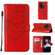 OnePlus Ace 2 5G / 11R 5G Embossed Butterfly Leather Phone Case - Red