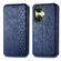 OnePlus Nord CE 3 Lite Cubic Grid Pressed Magnetic Leather Phone Case - Blue