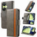 OnePlus Nord CE 3 Lite CaseNeo Splicing Dual Magnetic Buckle Leather Phone Case - Gray