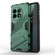 OnePlus 11 5G Punk Armor 2 in 1 PC + TPU Shockproof Phone Case with Invisible Holder - Green