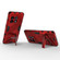 OnePlus 11 5G Punk Armor 2 in 1 PC + TPU Shockproof Phone Case with Invisible Holder - Red OnePlus 11 5G Punk Armor 2 in 1 PC + TPU Shockproof Phone Case with Invisible Holder - Red