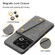 OnePlus 10 Pro Double Buckle Magnetic PU+TPU Phone Case - Black