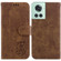 OnePlus 10R / Ace Little Tiger Embossed Leather Phone Case - Brown