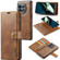 OnePlus 11 DG.MING Crazy Horse Texture Detachable Magnetic Leather Case - Brown OnePlus 11 DG.MING Crazy Horse Texture Detachable Magnetic Leather Case - Brown