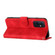 OnePlus 9 Line Pattern Skin Feel Leather Phone Case - Red OnePlus 9 Line Pattern Skin Feel Leather Phone Case - Red