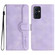 OnePlus 9 Heart Pattern Skin Feel Leather Phone Case - Purple