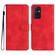 OnePlus 9 Heart Pattern Skin Feel Leather Phone Case - Red