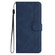 OnePlus 8 Pro Heart Pattern Skin Feel Leather Phone Case - Royal Blue