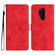 OnePlus 8 Pro Heart Pattern Skin Feel Leather Phone Case - Red