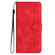 OnePlus 8 Pro Heart Pattern Skin Feel Leather Phone Case - Red