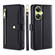 OnePlus Nord CE 3 Lite 5G Lite Sheep Texture Cross-body Zipper Wallet Leather Phone Case - Black