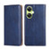 OnePlus Nord CE 3 Lite 5G Gloss Oil Solid Color Magnetic Leather Phone Case - Blue