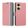 OnePlus Nord CE 3 Lite 5G Twill Texture Side Button Leather Phone Case - Pink