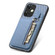 Oneplus Nord CE 3 Lite Carbon Fiber Vertical Flip Zipper Phone Case - Blue