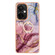 OnePlus Nord CE 3 5G/CE 3 Lite 5G Electroplating Marble Dual-side IMD Phone Case with Ring - Rose Red 014