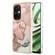 OnePlus Nord CE 3 5G/CE 3 Lite 5G Electroplating Marble Dual-side IMD Phone Case with Ring - Rose Gold 015