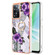 OnePlus Nord N300 Electroplating IMD TPU Phone Case with Ring - Purple Flower