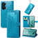 OnePlus Ace 2V Mandala Flower Embossed Leather Phone Case - Blue