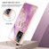 OnePlus Nord N300 Electroplating Marble IMD TPU Phone Case with Ring Holder - Purple 001