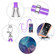 OnePlus Nord N300 Electroplating Marble Dual-side IMD Phone Case with Lanyard - Purple 016 OnePlus Nord N300 Electroplating Marble Dual-side IMD Phone Case with Lanyard - Purple 016