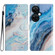 OnePlus Nord CE 3 Lite 5G Colored Drawing Leather Phone Case - Blue Marble