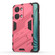 OnePlus Ace 2V Punk Armor 2 in 1 PC + TPU Phone Case with Holder - Light Red