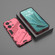 OnePlus Ace 2V Punk Armor 2 in 1 PC + TPU Phone Case with Holder - Light Red