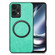 Oneplus Nord CE 2 Lite 5G Solid Color Leather Skin Back Cover Phone Case - Green