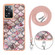 OnePlus Nord N300 Electroplating IMD TPU Phone Case with Lanyard - Pink Scales