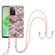 OnePlus Nord N300 Electroplating IMD TPU Phone Case with Lanyard - Pink Scales