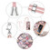 OnePlus Nord N300 Electroplating IMD TPU Phone Case with Lanyard - Pink Scales
