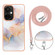 OnePlus Nord CE 3 5G/Nord CE 3 Lite Electroplating IMD TPU Phone Case with Lanyard - White Marble