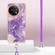 OnePlus 11 Electroplating Marble Dual-side IMD Phone Case with Lanyard - Purple 002