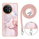 OnePlus 11 Electroplating Marble Dual-side IMD Phone Case with Lanyard - Rose Gold 005