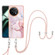 OnePlus 11 Electroplating Marble Dual-side IMD Phone Case with Lanyard - Rose Gold 005