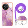 OnePlus 11 Electroplating Marble Dual-side IMD Phone Case with Lanyard - Purple 001
