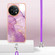 OnePlus 11 Electroplating Marble Dual-side IMD Phone Case with Lanyard - Purple 001