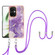 OnePlus Nord CE 3 5G/Nord CE 3 Lite Electroplating Marble Dual-side IMD Phone Case with Lanyard - Purple 002