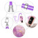 OnePlus Nord CE 3 5G/Nord CE 3 Lite Electroplating Marble Dual-side IMD Phone Case with Lanyard - Purple 001
