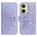 OnePlus Nord CE 3 Lite Skin Feel Sun Flower Embossed Leather Phone Case with Lanyard - Purple