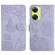 OnePlus Nord CE 3 Lite Skin Feel Butterfly Peony Embossed Leather Phone Case - Purple