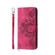 OnePlus Ace 2V Skin-feel Flowers Embossed Wallet Leather Phone Case - Wine Red