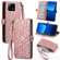 Xiaomi 13 Pro Geometric Zipper Wallet Side Buckle Leather Phone Case - Pink