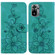Xiaomi Redmi Note 10 4G / Note 10S Lily Embossed Leather Phone Case - Green