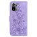 Xiaomi Redmi Note 10 4G / Note 10S Lily Embossed Leather Phone Case - Purple