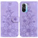 Xiaomi Redmi K40/K40 Pro / Poco F3 Lily Embossed Leather Phone Case - Purple