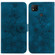 Xiaomi Redmi 9C Lily Embossed Leather Phone Case - Dark Blue