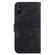 Xiaomi Redmi 9A Lily Embossed Leather Phone Case - Black