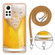 Xiaomi Redmi Note 12 Pro 4G Global Electroplating Dual-side IMD Phone Case with Lanyard - Draft Beer